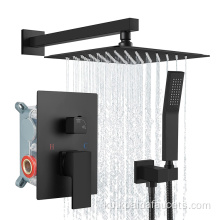 Matte Black Shower Wall Faucet Mounted